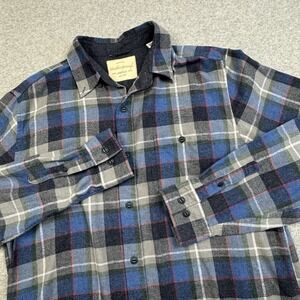 Original Weatherproof Vintage Flannel Shirt Men's Large Button‎ Down 90's Grunge